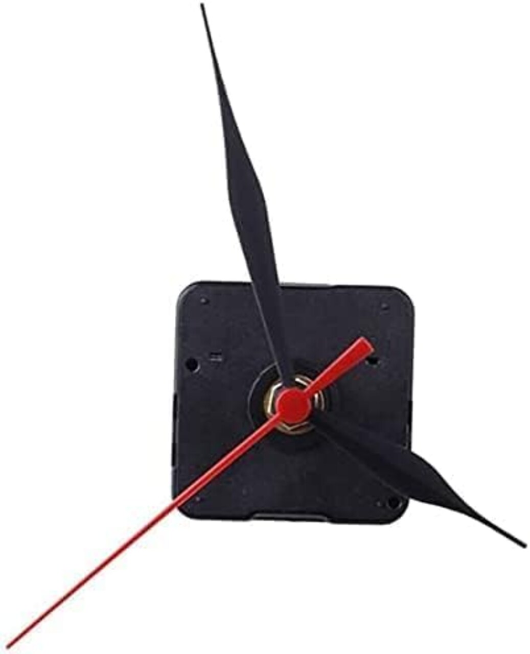 Black Quartz Clock Movement DIY Kit – Silent, Battery-Powered.